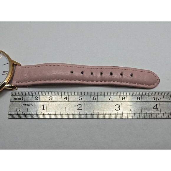 Vincera Collective Rose Womens Watch 38mm White Dial Pink Leather New Battery main image 7